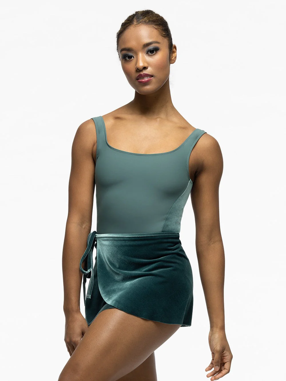 Ali Pale Cacti Velvet Kids Leotard RTW - Image 3