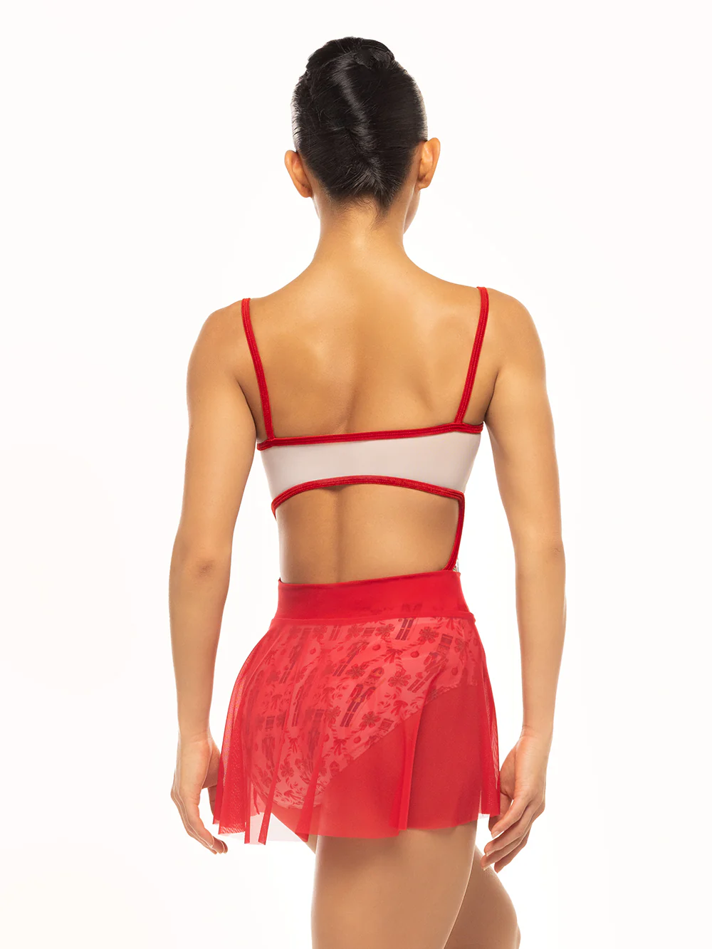 Amora Short Skirt Red Mesh Kids RTW - Image 7