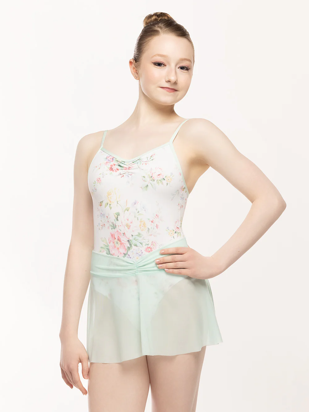 Amora Short Skirt Spearmint Mesh Kids RTW - Image 4