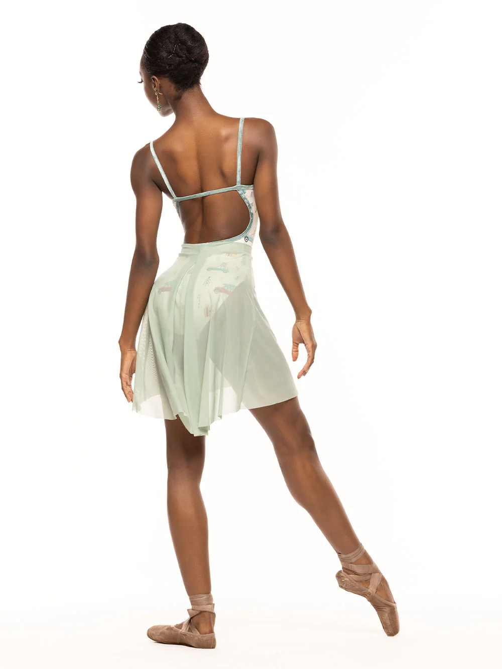 Back Tuck Skirt Paradise Garden Mesh RTW - Image 8