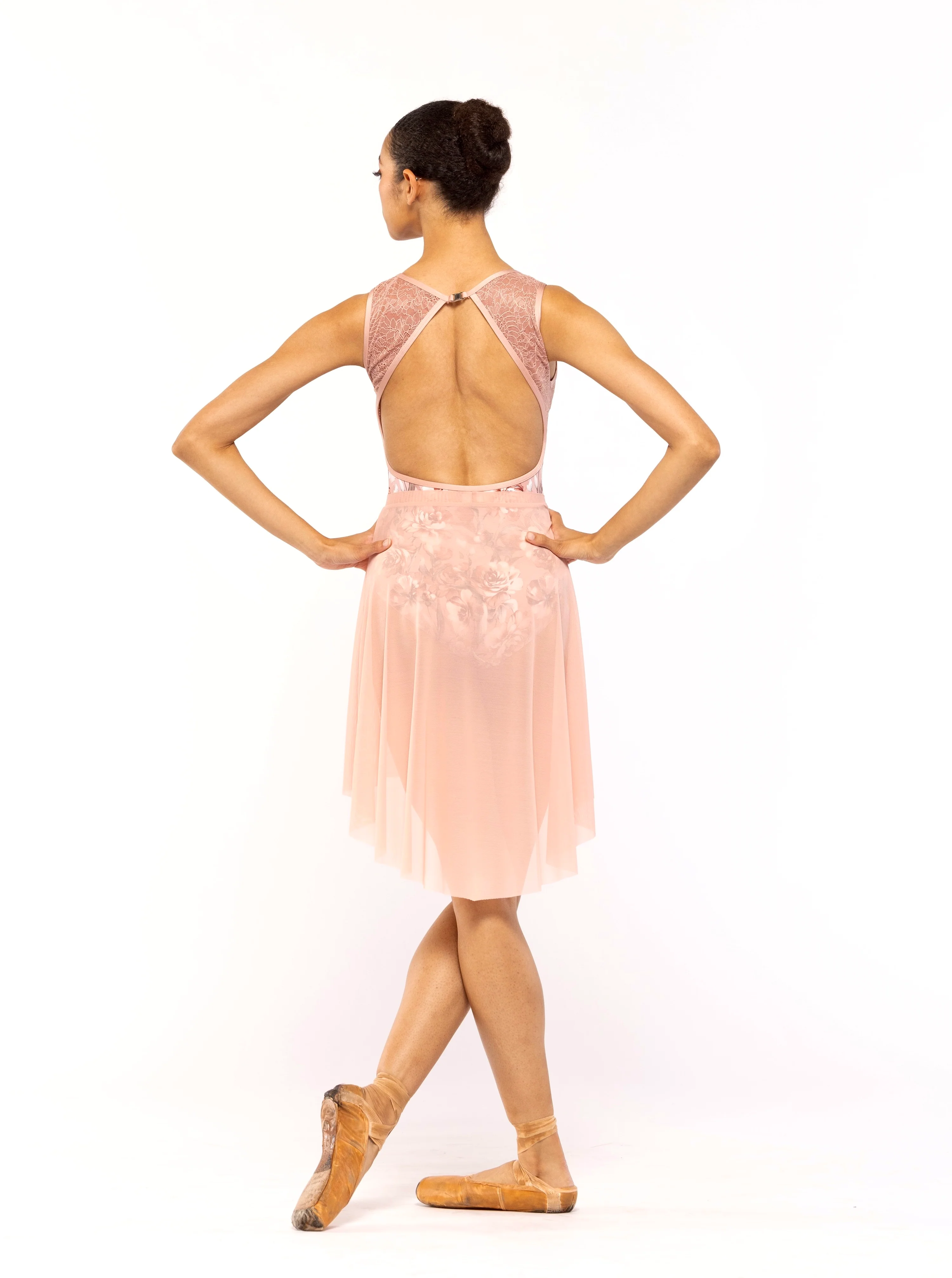 Back Tuck Skirt Rosewater Mesh RTW - Image 7
