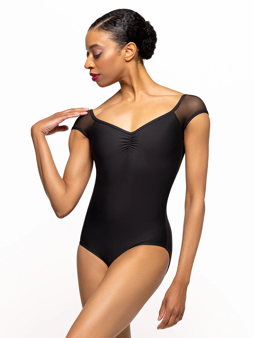 Celine Short Sleeve Kids Black Leotard RTW - Image 3