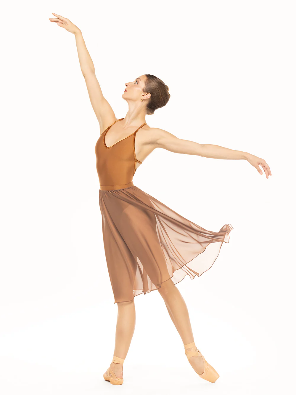 Chiffon Rehearsal Skirt Cognac Kids RTW - Image 3