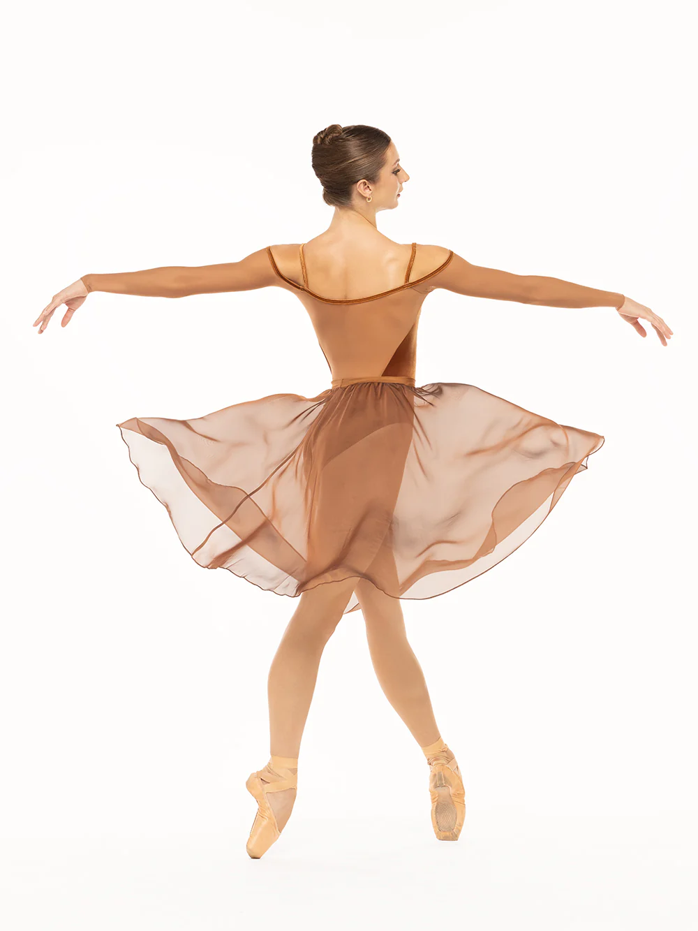 Chiffon Rehearsal Skirt Cognac RTW - Image 7
