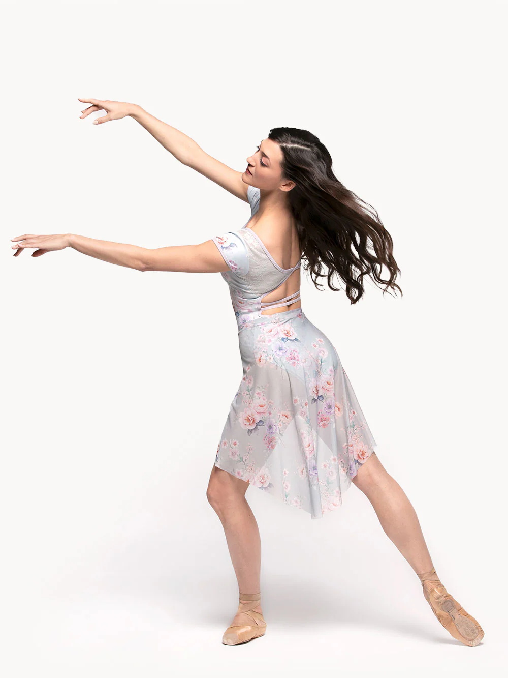 Dramatic High-Low Skirt Kids Just Friends Powder Blue Mesh RTW - Image 5