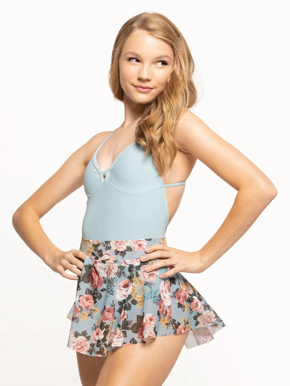 Hipster Skirt Rhapsody Misty Blue Mesh Kids RTW - Image 3