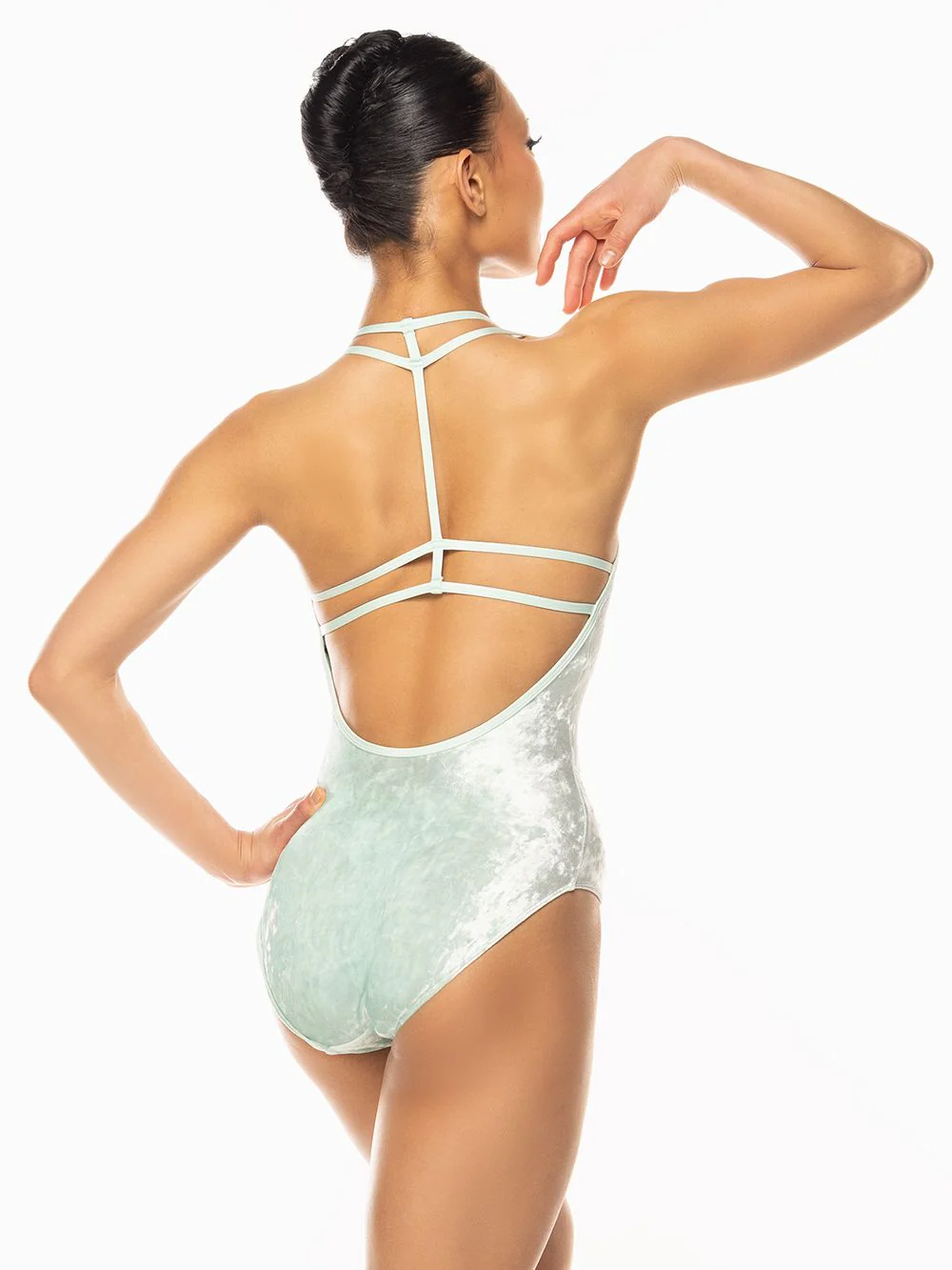 Ilia Leotard Spearmint Crushed Velvet RTW - Image 2