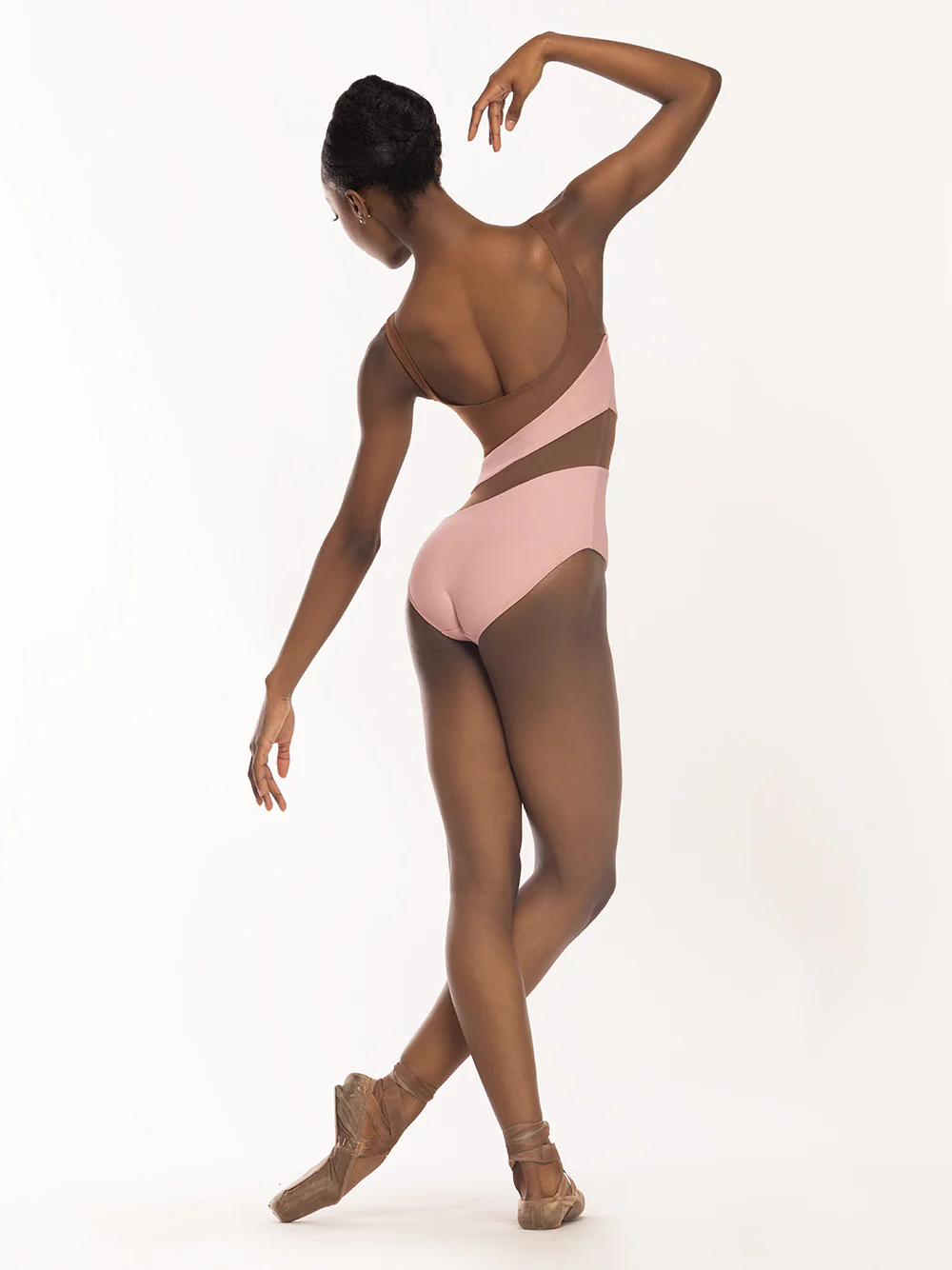 Lunata Leotard Rose Mocha Mesh RTW - Image 2