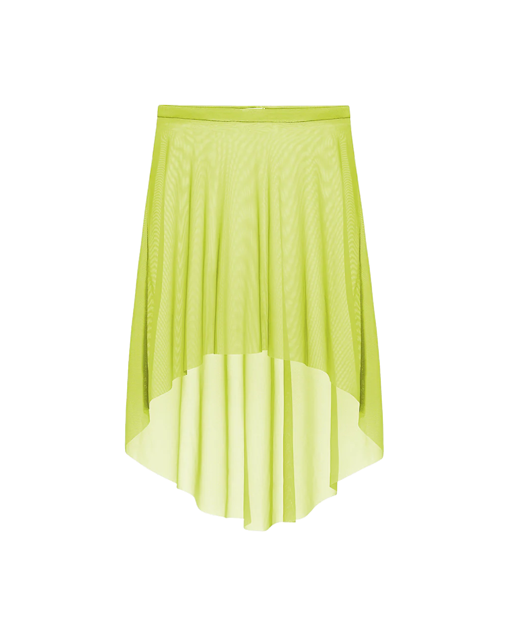 Mid High-Low Skirt Kids Pistachio Mesh RTW - Image 5