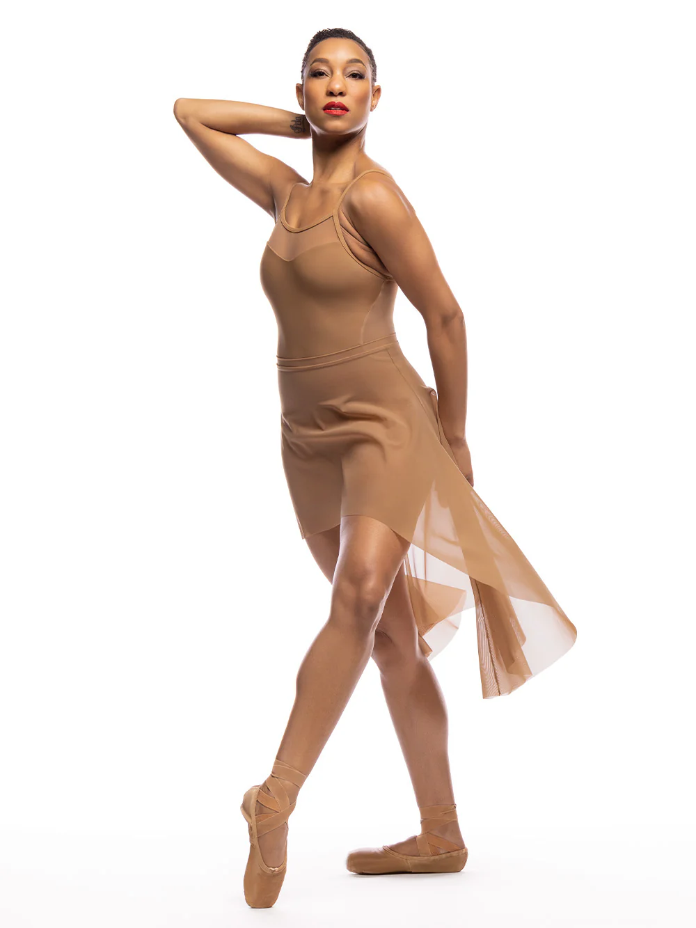 Short Dragonfly Skirt Caramel Mesh RTW - Image 4