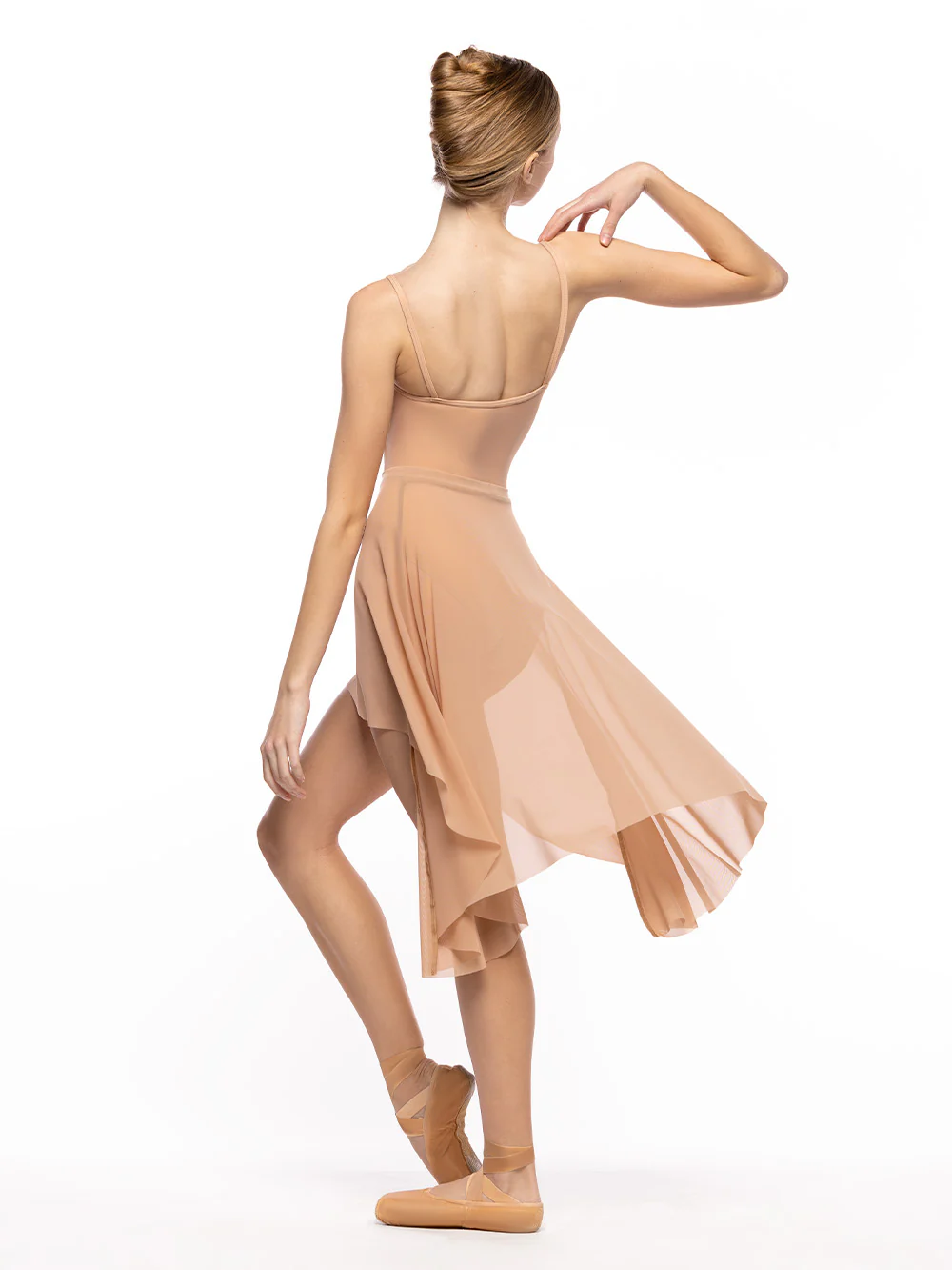 Short Dragonfly Skirt Honey Beige Mesh RTW - Image 4
