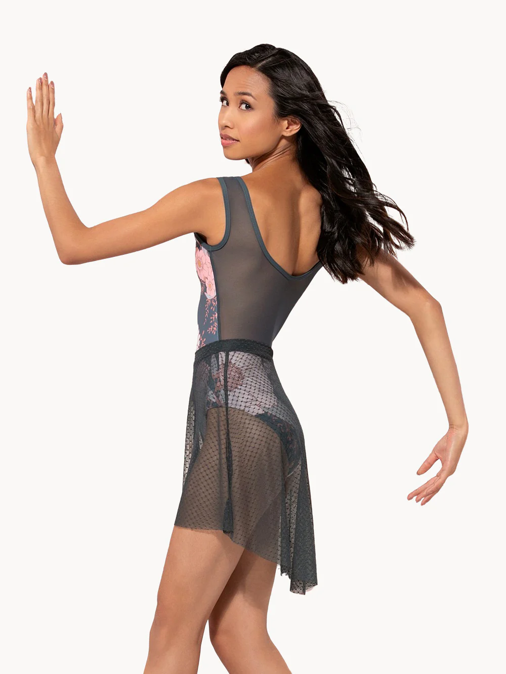 Short High-Low Skirt Symphony Diamond Mesh RTW - Image 8