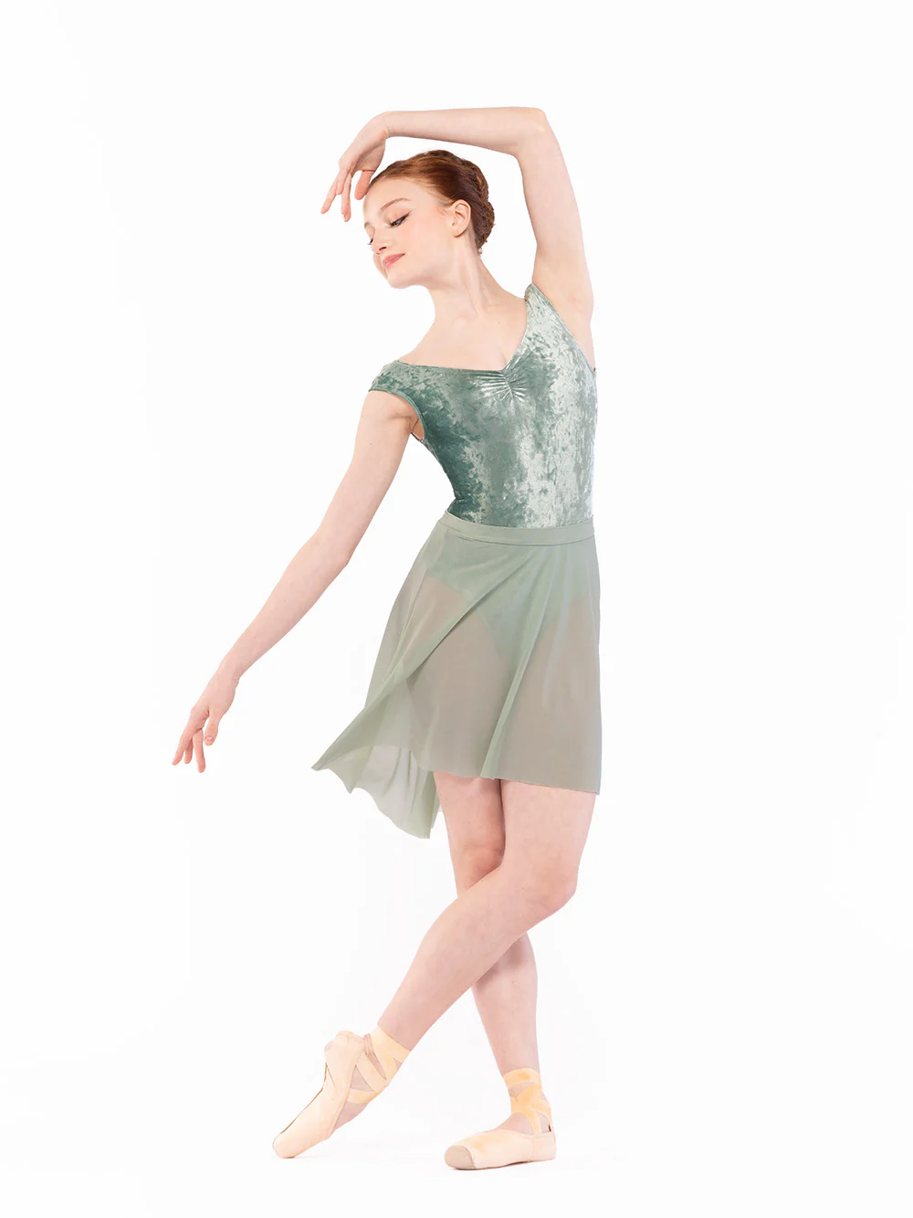 Sophia Leotard Paradise Garden Crushed Velvet Kids RTW - Image 4
