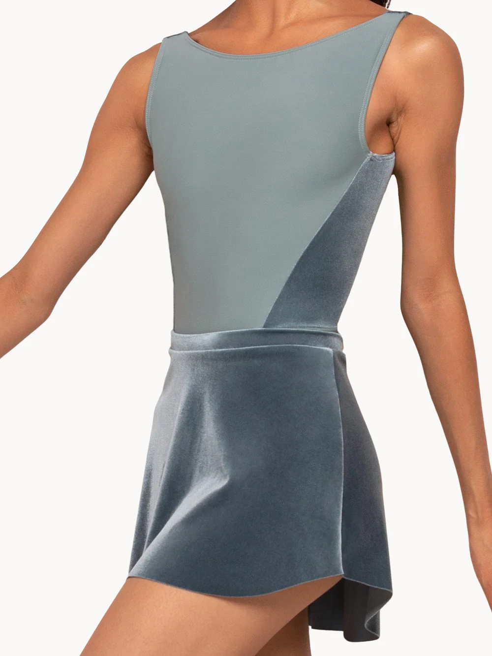 Tulip Skirt Moonstone Velvet RTW - Image 3