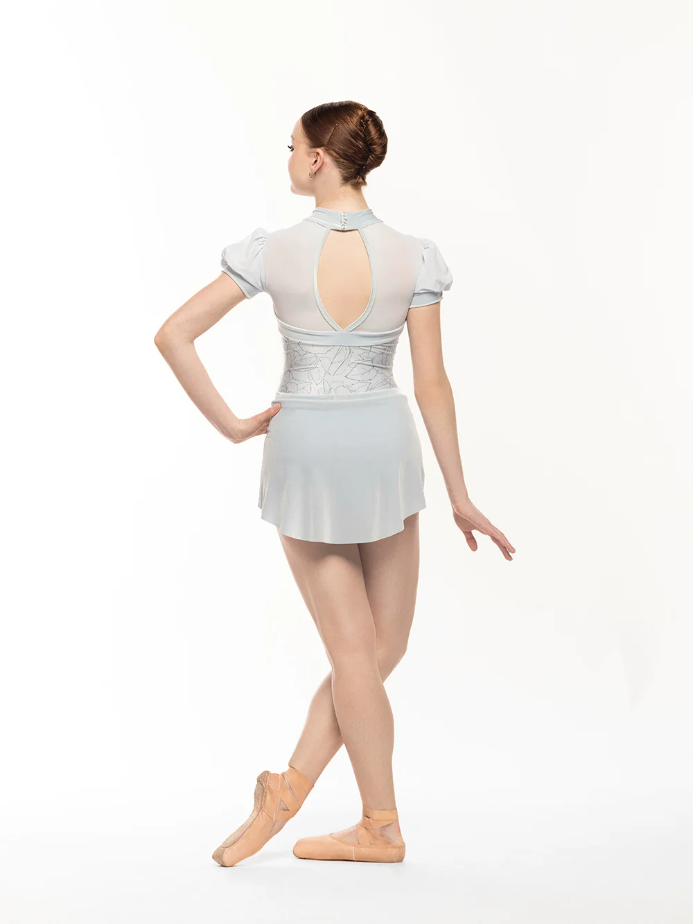 Tulip Skirt Powder Blue Velvet RTW - Image 4
