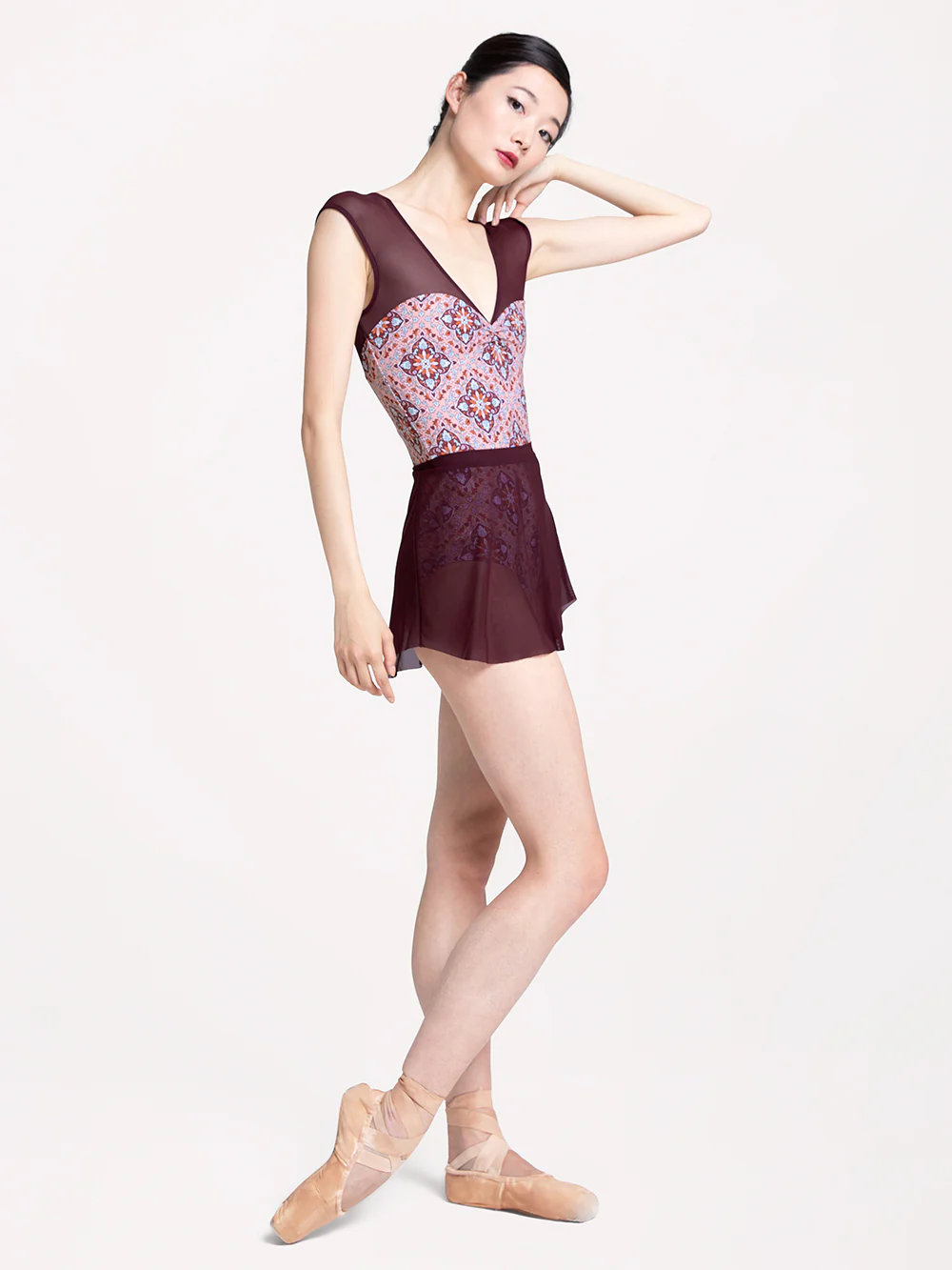 Tulip Skirt Sangria Mesh RTW - Image 3